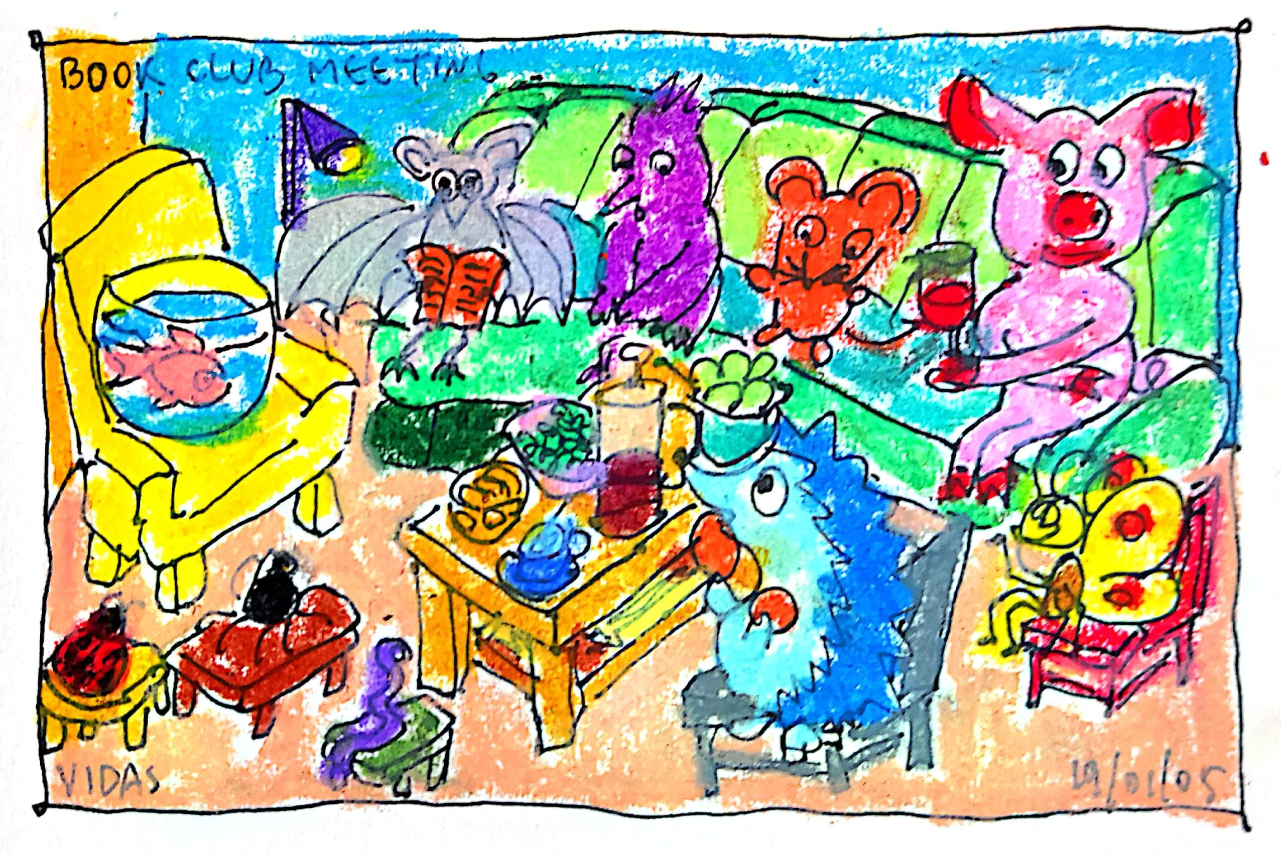 The participants of the drawing contest. The participants of the drawing contest