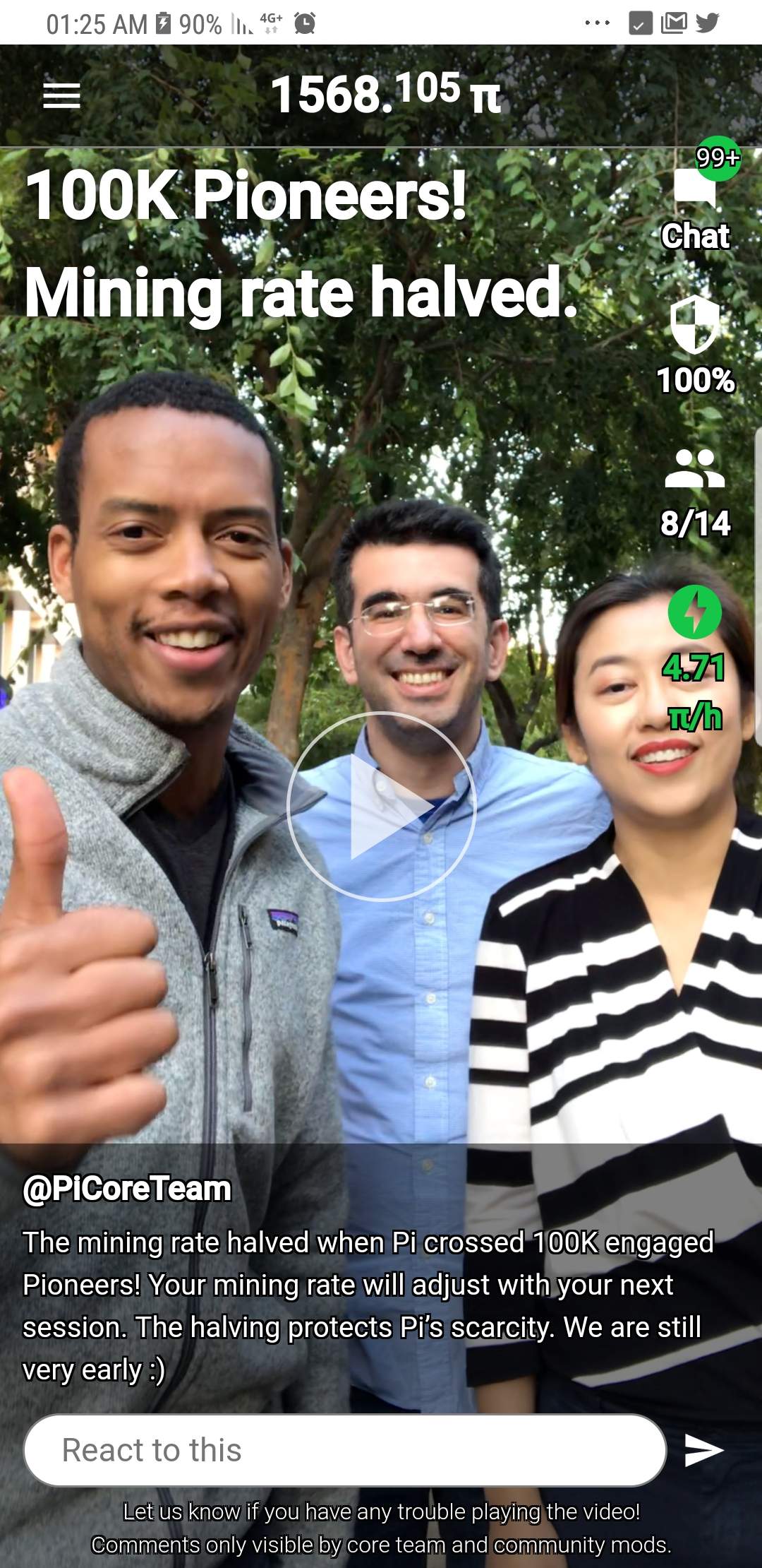 Pi Network First Halving!! 100K Pioneers — Steemit